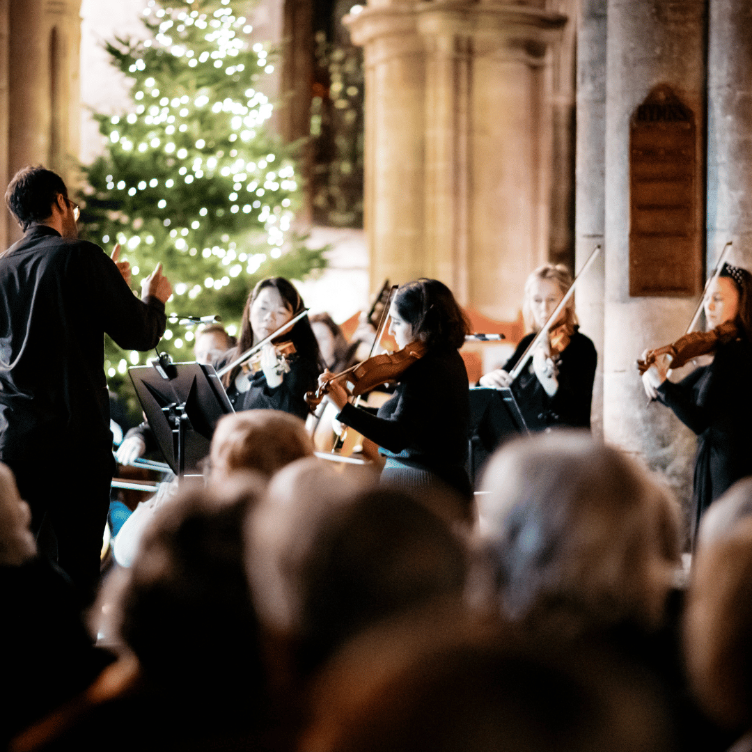 Royal Northern Sinfonia Christmas by Candlelight with a Christmas tree