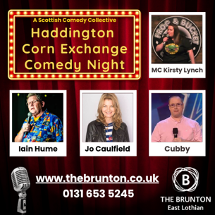 Photos of comedians Kirsty Lynch, Iain Hume, Jo Caulfield and Cubby