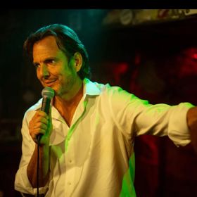 A man holding a microphone