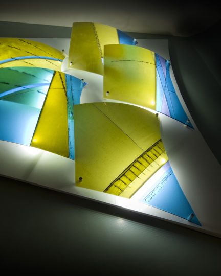 Kite Shape Glass Work V1